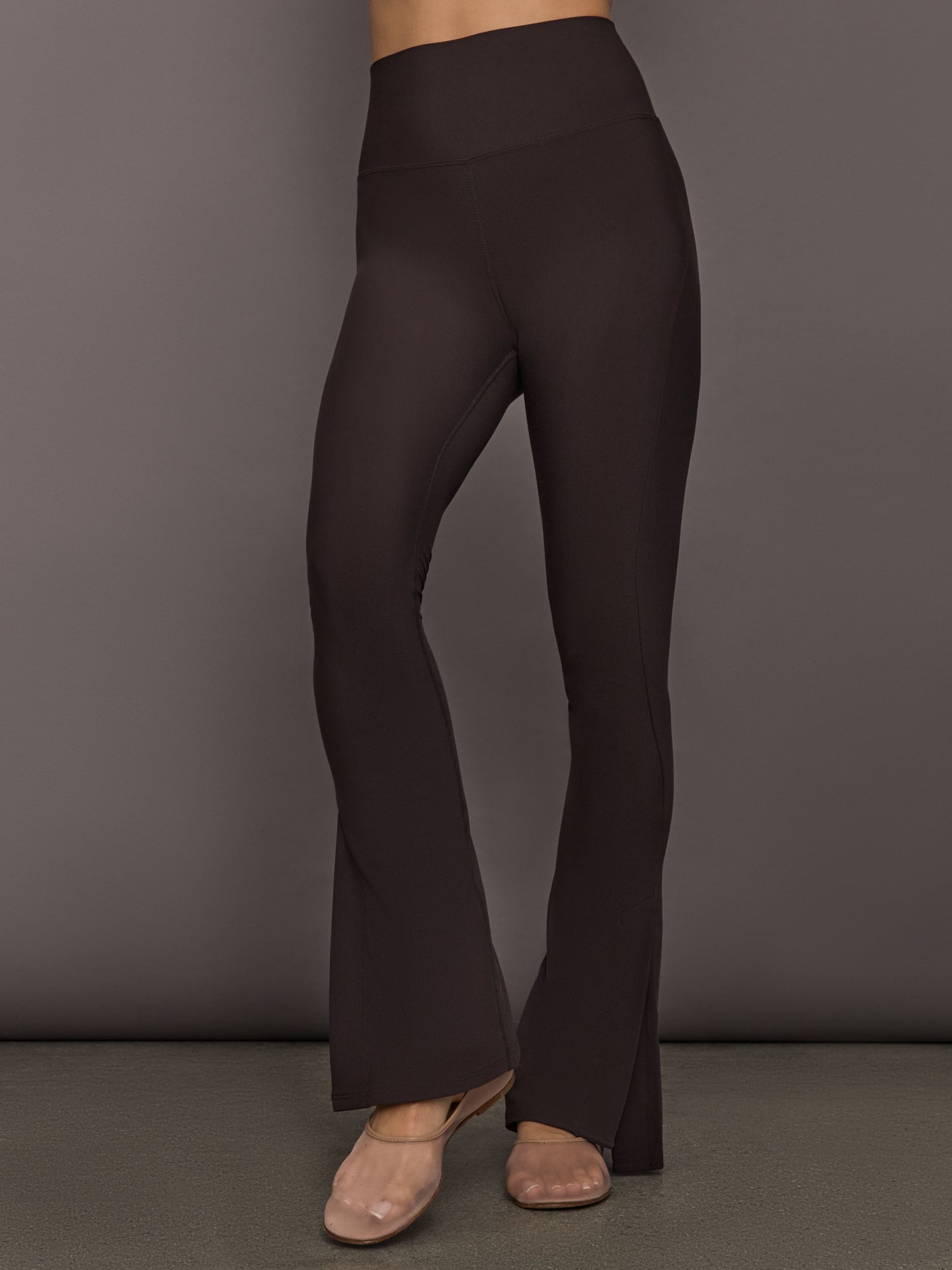 Split Bootcut Legging in Melt - Chocolate Torte