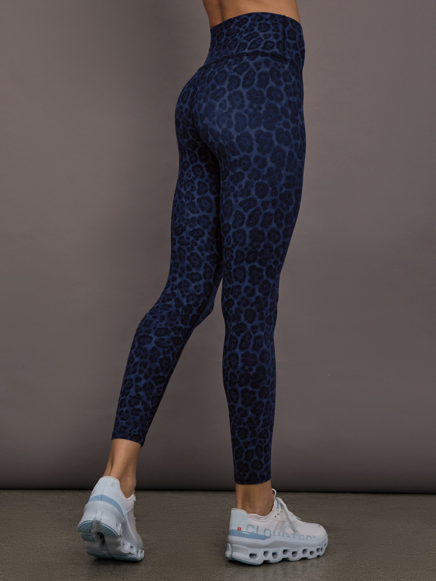 High Rise Legging in Melt - Navy Leopard - Image 4