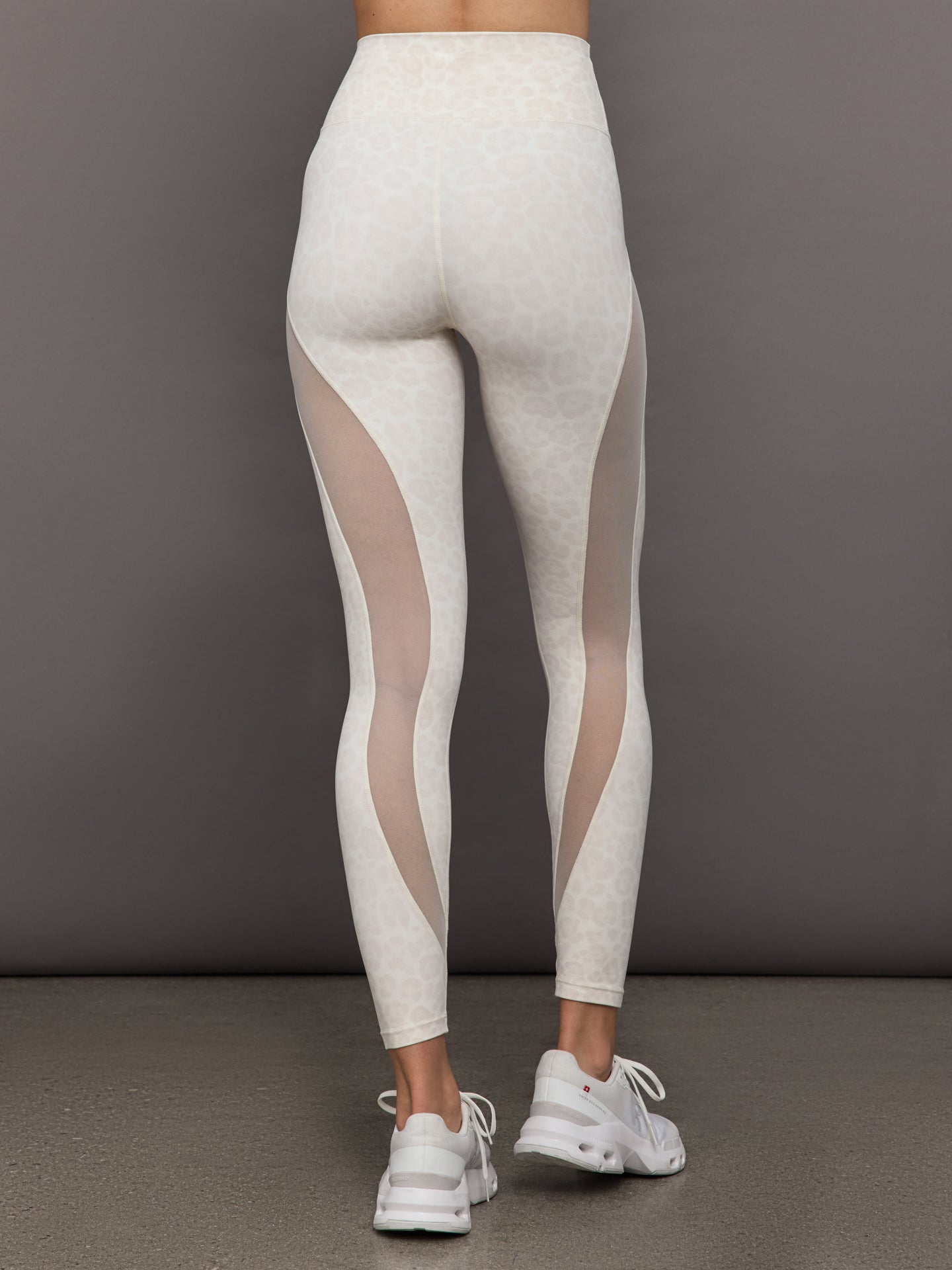 Sheer Spliced Legging in Melt - Snow Leopard - Image 4