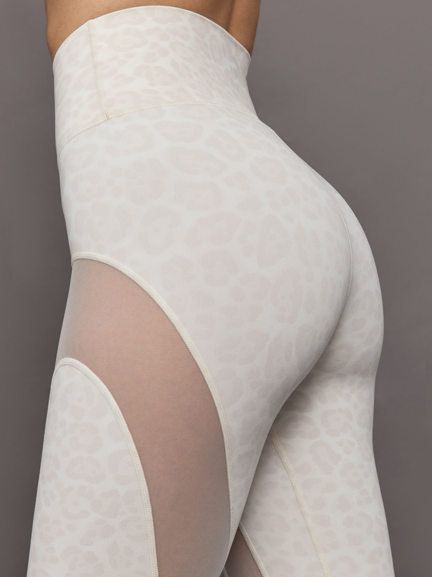 Sheer Spliced Legging in Melt - Snow Leopard - Image 5