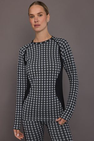 Starlet Baselayer Long Sleeve - Black/White Star