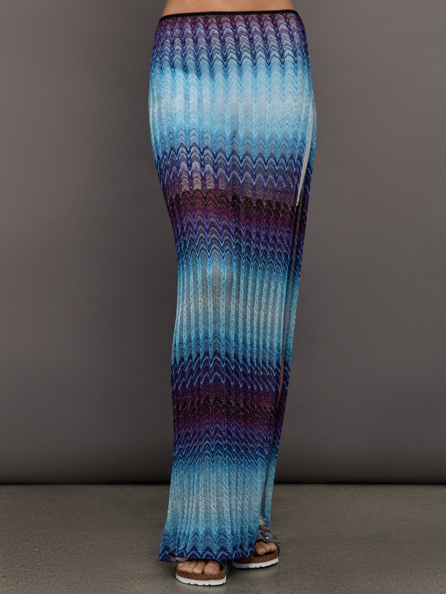Long Skirt - Multi Blue