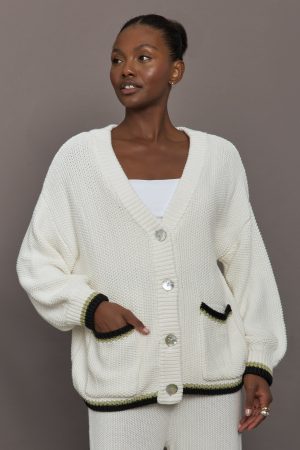 The Charli Knit Cardigan - Sea Salt